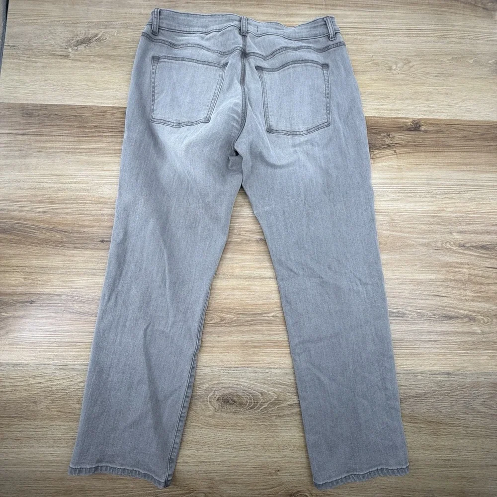Warp + Weft Jeans Mens 34x30 Gray ORD Chicago Straight Leg Stretch Denim Pants - Picture 4 of 6
